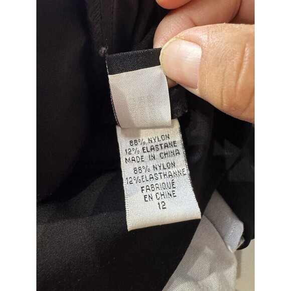 Diane Von Furstenberg Size 12 Black Cupcake Bomber Full Zip Ruffle Crop Jacket - Picture 8 of 9